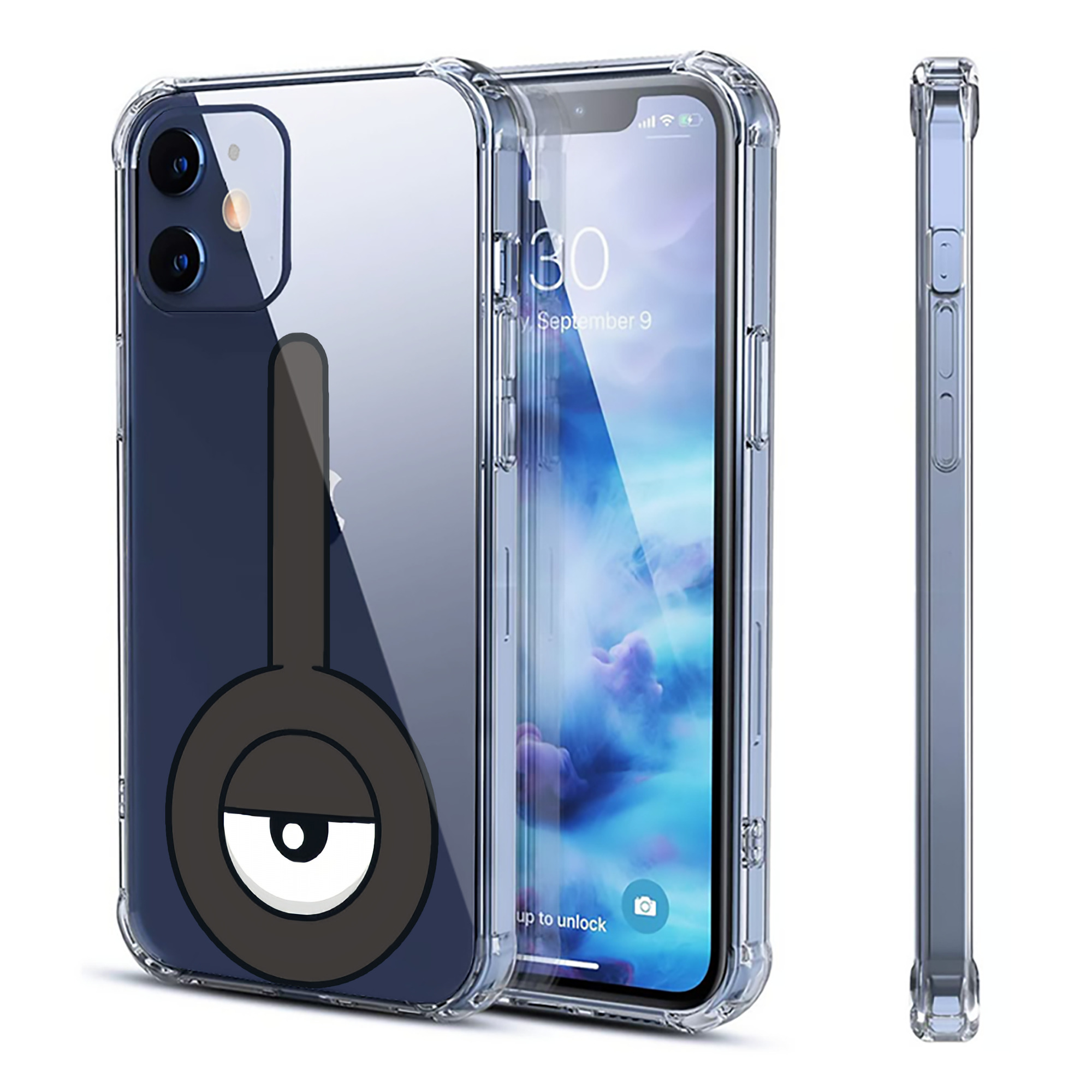 （画像用） ポケットモンスター Pokémon 【iPhone 12シリーズ対応】透明スマホケース（クリアソフトケース）